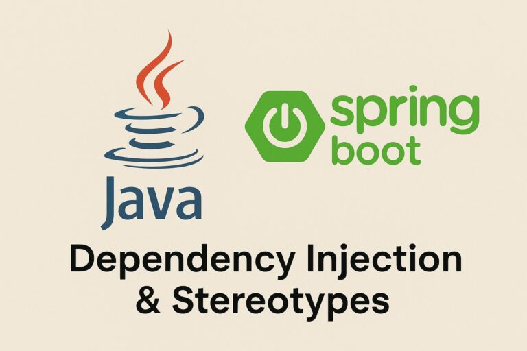 Spring Boot Dependency Injection and Stereotypes Explained with Practical Code Examples